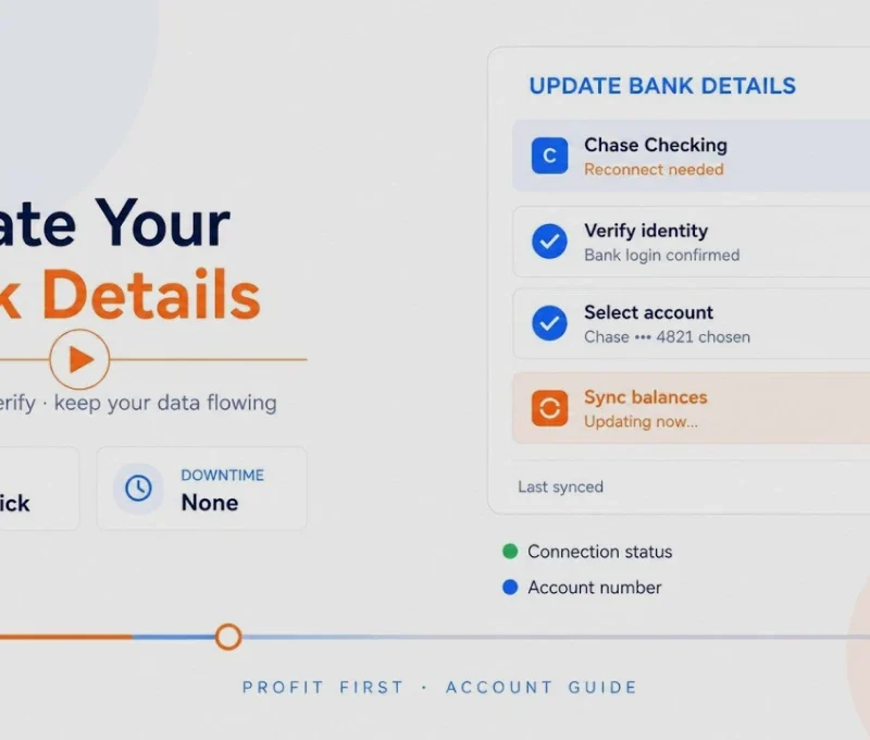 Updating Bank Account Details img